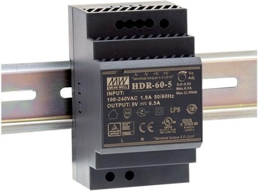 Image du produit MeanWell Bloc d'alimentation pour rail DIN HDR-60-24