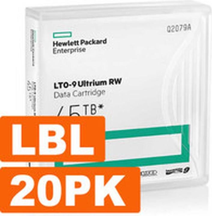 Actual product image HPE LTO-9 Ultrium / RW NO LABEL (LTO-9 Ultrium, 18000 GB)
