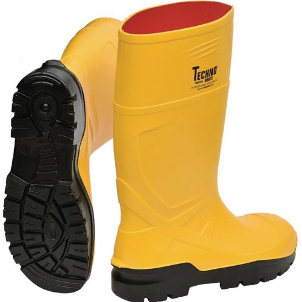 Thumbnail - Techno Boots, Sicherheitsschuhe, Sicherheitsstiefel Rönne Grösse 46 gelb S5 CI SRC EN ISO 20345 Polyurethan (S5, 46)