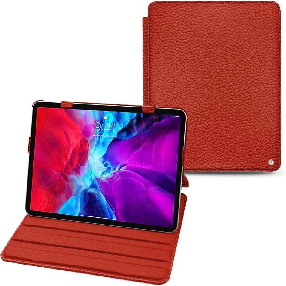 Thumbnail - Noreve Lederschutzhülle horizontal (iPad Pro 12.9 2020 (4. Gen)), Tablet Hülle, Orange