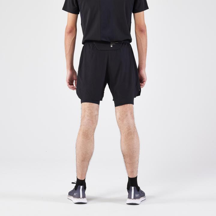 Produktbild Kiprun Laufshorts Herren Tights 2-in-1 - schwarz (L)