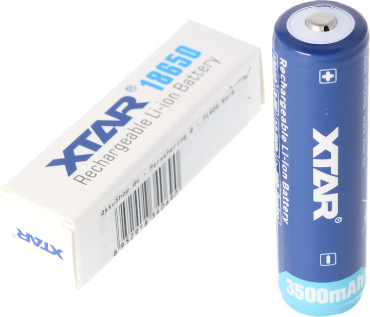 Actual product image Xtar Battery 18650, protected with head (1 pcs., 18650, 3500 mAh)