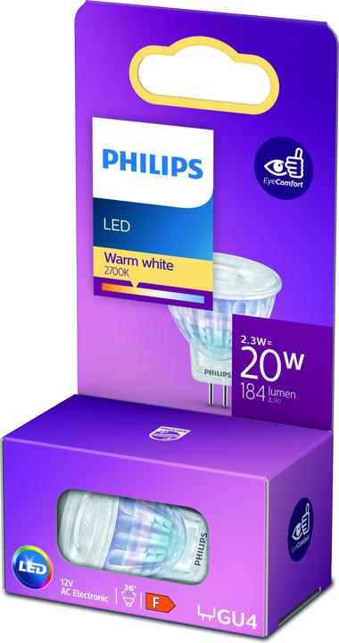 Actual product image Philips Lamp 2.3 W (20 W) GU4 Warm white (GU4, 184 lm, 1 x)
