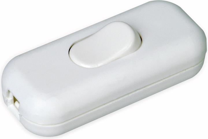 Actual product image Kopp Intermediate cord switch, 1-pole, with one connecting terminal, rocker switch, 250V, 6A, w