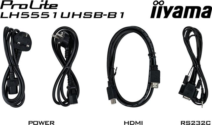 Produktbild iiyama LH5551UHSB-B1 55IN SLIM 4K UHD (3840 x 2160 Pixel, 54")