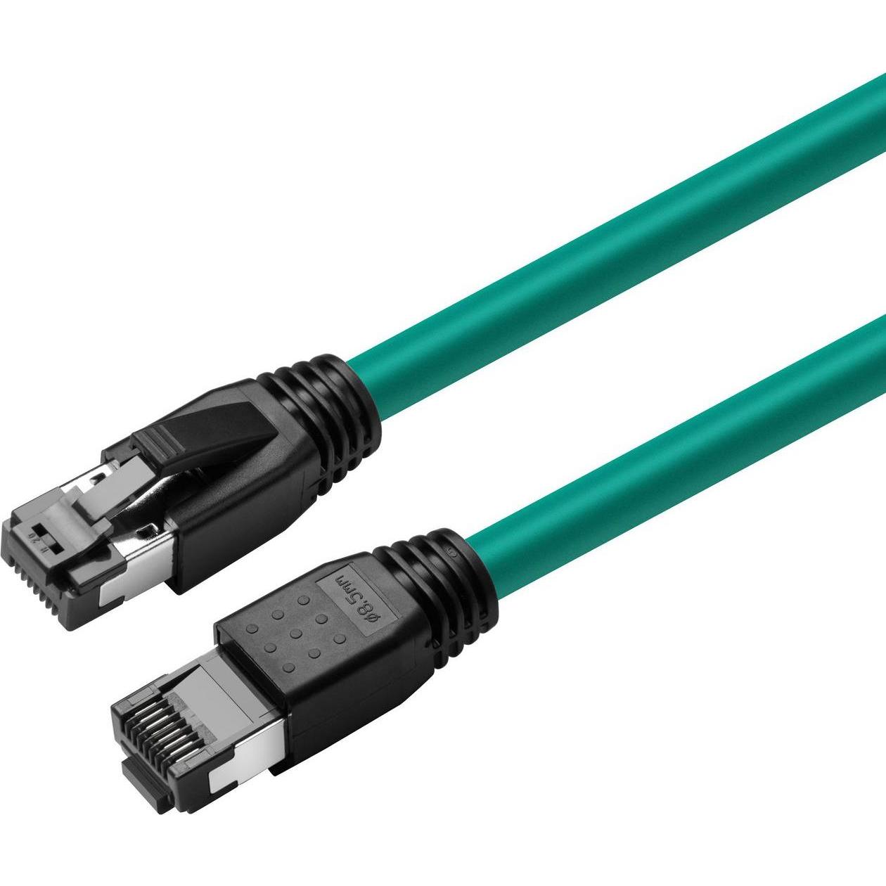MicroConnect CAT8.1 S/FTP 7,5m Green LSZH (S/FTP, CAT8.1, 7.50 m), Netzwerkkabel