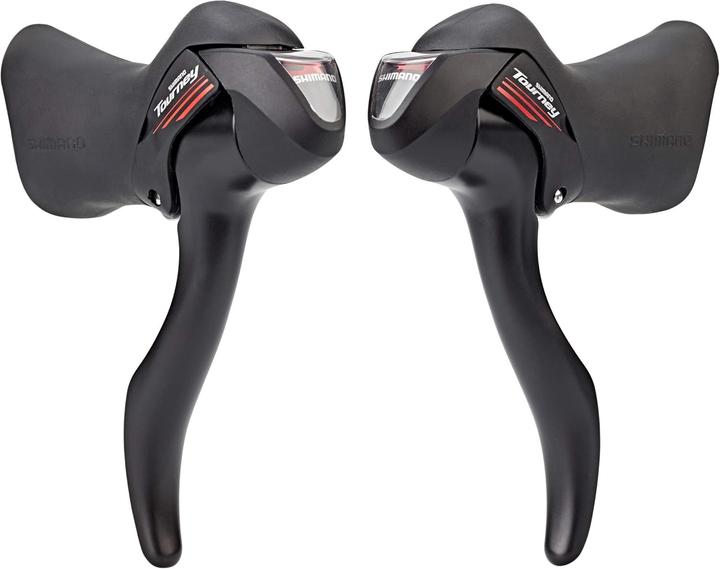 Actual product image Shimano Tourney ST-A070 shift / brake lever set Road 2x7-speed