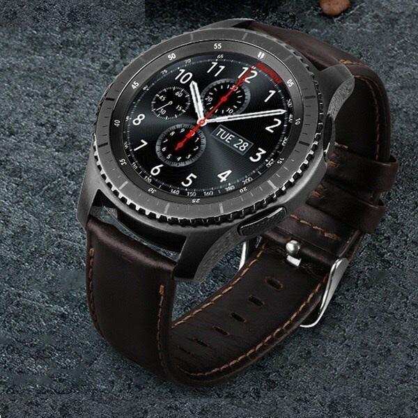 Immagine prodotto Beline Cinturino in pelle per smartwatch, nero, 22 mm (22 mm, Ecopelle)