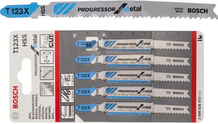 Actual product image Bosch Professional Zubehör PRO Multi Material thick and thin T345XF Stichsägeblatt, 132 mm, 5-tlg.