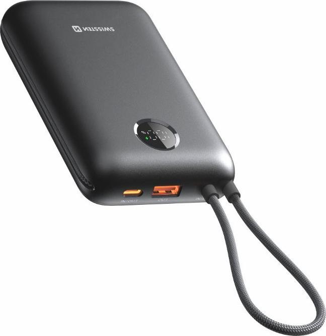 Image du produit Swissten Power Bank Voltbox 35w 20000 Mah With Built-In Cables USB-C and Lightning Black (20000 mAh, 35 W, 35 Wh)
