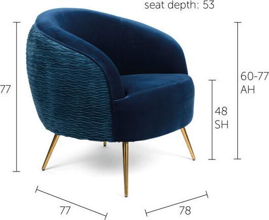 Actual product image Bold Monkey So Curvy lounge chair orange