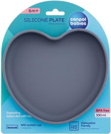 Actual product image Canpol Silicone Suction Plate Heart