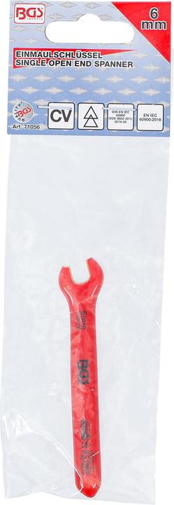 Actual product image BGS VDE Single Open End Spanner | 6 mm (6 mm)