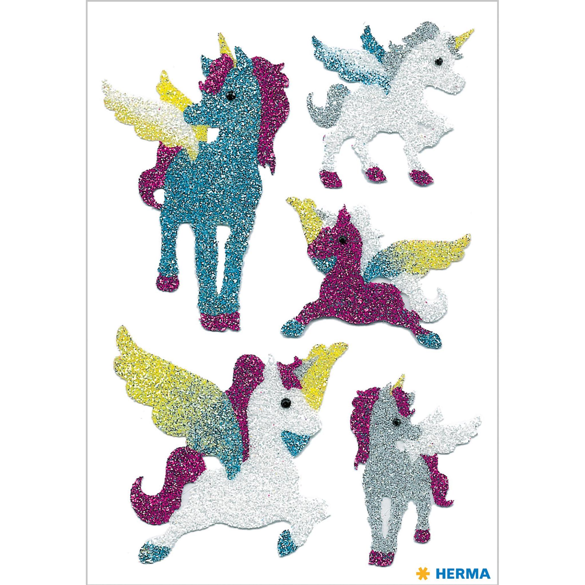 Herma, Sticker, Sticker MAGIC "Einh”rner", Diamond glittery