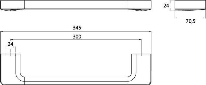 Actual product image Emco Bath handle Trend 34,5 cm chrome 027000131