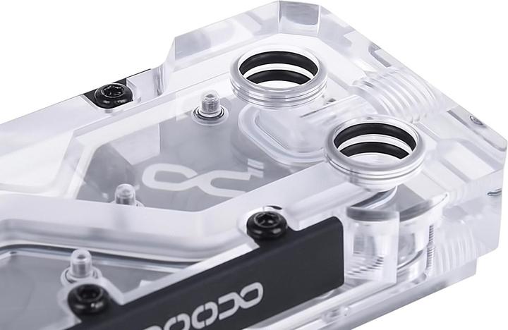 Immagine prodotto Alphacool Connettore GPX SLI doppio - Plexi - RGB indirizzabile - 3 spazi PCI-E