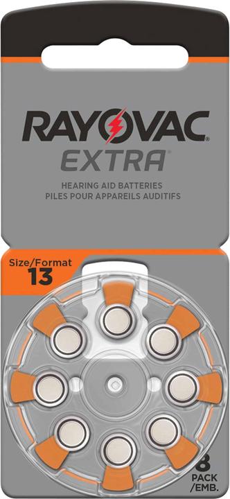 Immagine prodotto Rayovac Batteria Zinco Aria, 13, 1.4V (8 pz., PR48, 310 mAh)