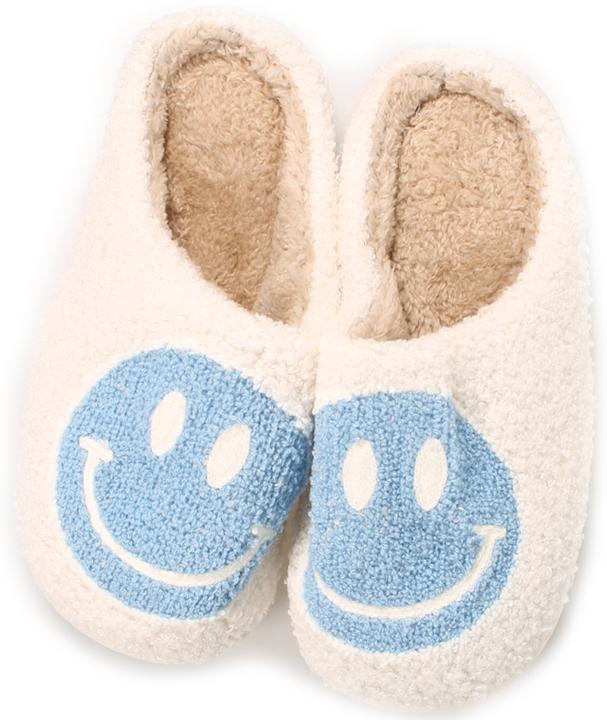 Actual product image PhoneLook Cosy warm winter slippers Smiley size 38-40 /blue (37)