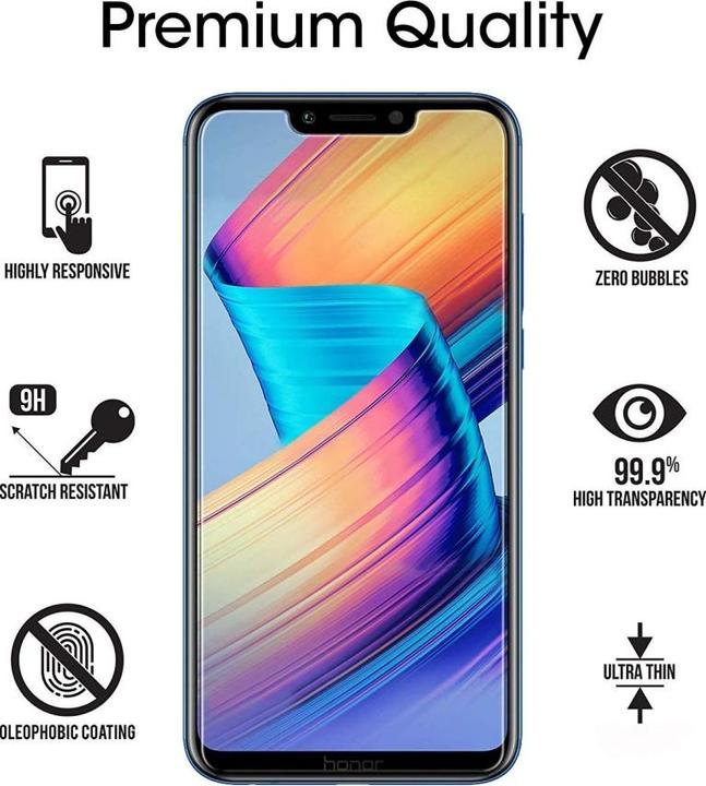 Actual product image Screenguard Honor Play Protective Glass Film Case Friendly Design (1 pcs., Honor Play)