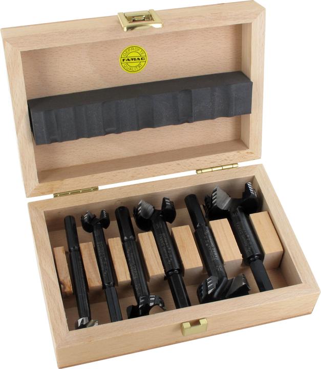 Actual product image Famag Forstner drill sets (40 mm, 15 mm, 20 mm, 25 mm, 30 mm, 35 mm)