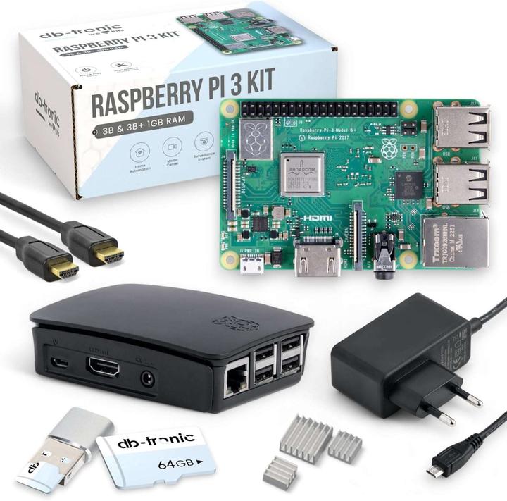 Actual product image Db-tronic Raspberry Pi3 B+ 1GB Starter Kit