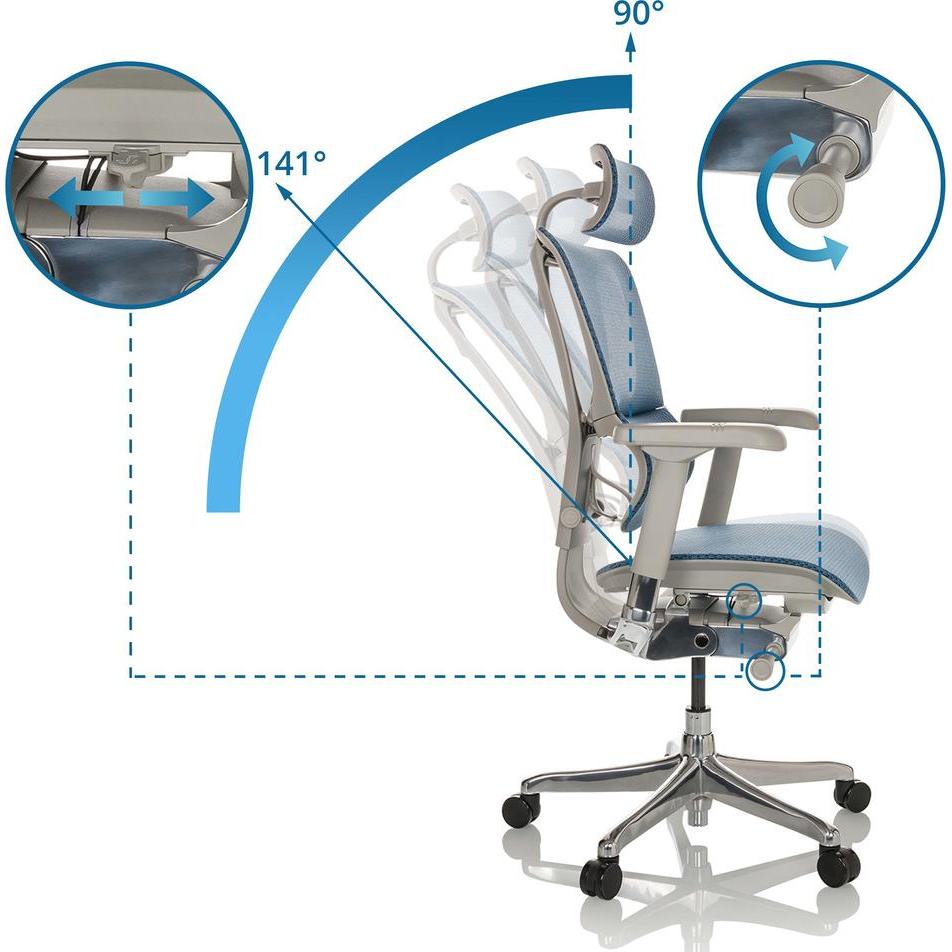 Thumbnail - Hjh Office, Bürostuhl, Ergohuman Slim G Gen2