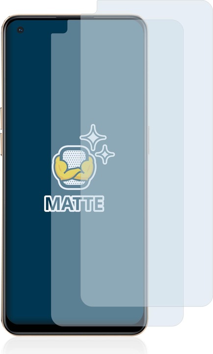 Actual product image BROTECT Anti-glare screen protector matt (2 Piece, Oppo Reno 7)