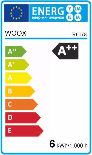 Energy Label Woox Smart Filament (E27, 6 W, 650 lm, 1 x, F)