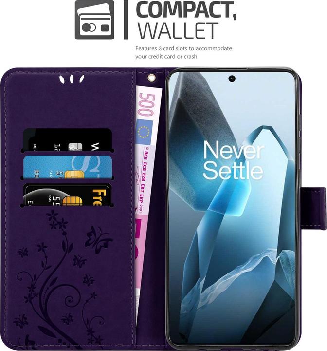 Produktbild Cadorabo Hülle für OnePlus 13 mit Blumen Muster (OnePlus 13)