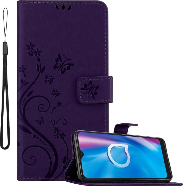 Actual product image Cadorabo Case for Alcatel 1S 2020 Flower Book (1S (2020))