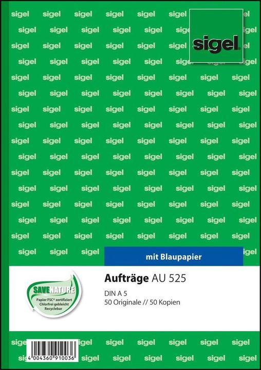 Actual product image Sigel Order Form Book AU525 (50 x)