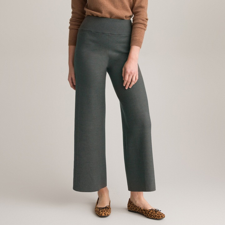 Actual product image Anne Weyburn Wide knit trousers (32)