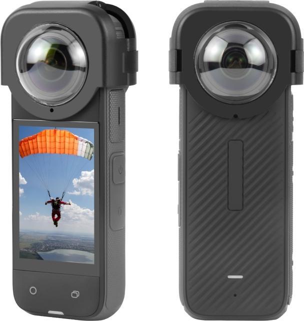 Actual product image Puluz For Insta360 X4 Snap-on Lens Guard Protective Cover (Black)