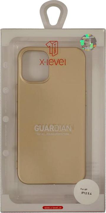 Image du produit X-Level iPhone 12 Mini - Guardian Backcase aus TPU, ultra dünn & flexibel, Kameraschutz, Gold (Apple iPhone 12 mini)