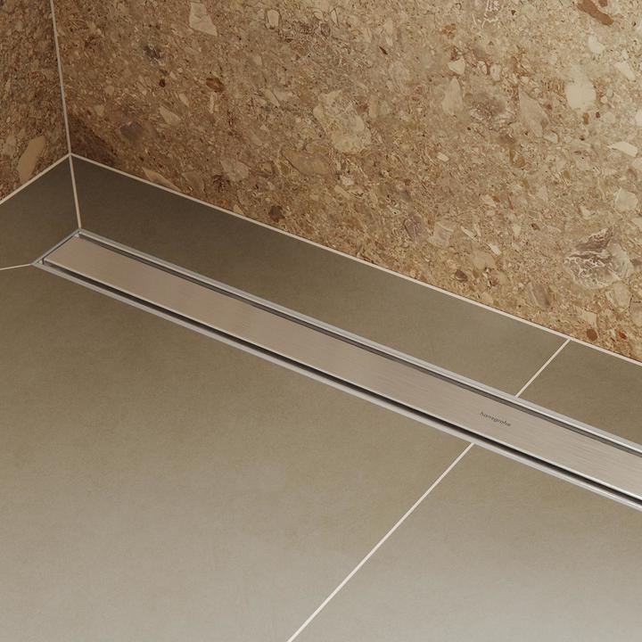 Actual product image hansgrohe HG RainDrain Original prefabricated shower channel set 600mm (600 mm)
