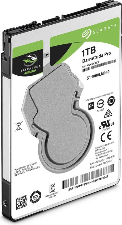 Image du produit Seagate BarraCuda Pro (1 To, 2.5", SMR)