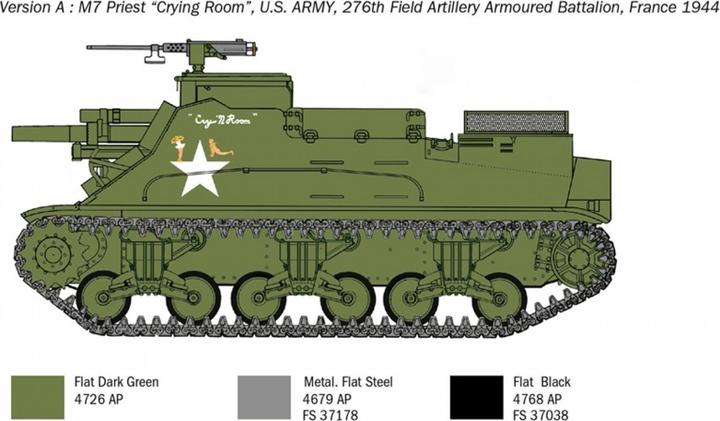 Immagine prodotto Italeri US M-7 Priest Howitzer Self-Prop