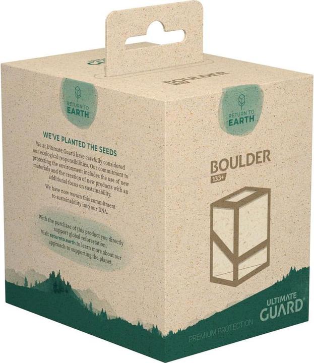 Actual product image Ultimate Guard Return To Earth Boulder Deck Case 133+ taille standard Natural