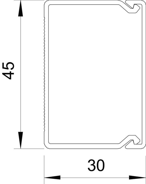 Actual product image OBO Bettermann OBO wall and ceiling trunking WDK pure white (Duct, 200 cm)