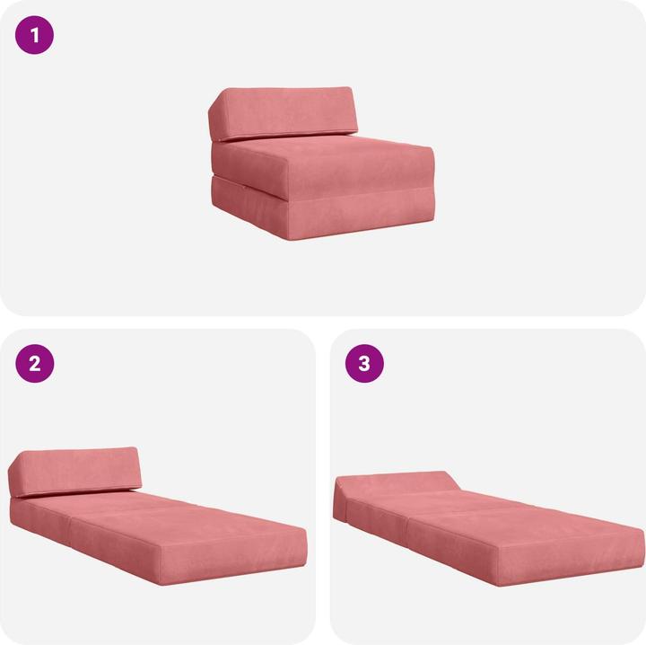 Produktbild vidaXL Klappbares Sofa