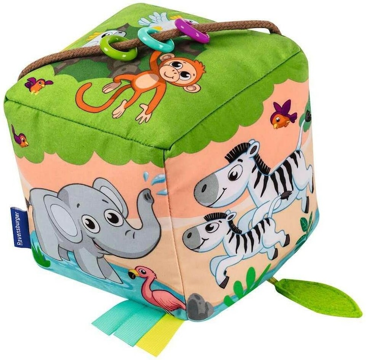 Actual product image Ravensburger Motor skills music game cube: Wild animals