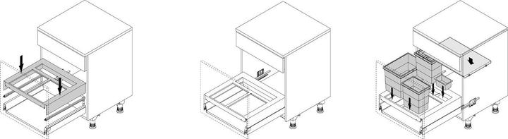 Actual product image Hettich Abfalltrennsystem Base 450 für ArciTech anthrazit (40 l)