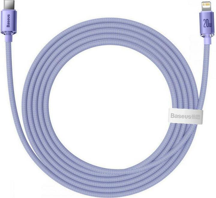Produktbild Baseus Crystal Shine Series Fast Charging Data Cable Type-C to iP 20W 2m Purple (2 m, USB 2.0, 20 W)