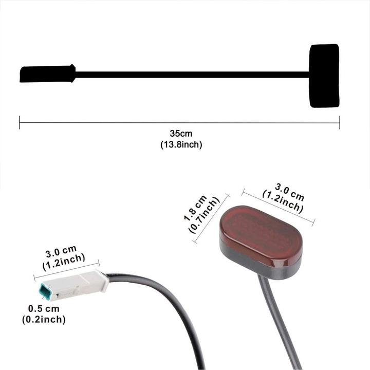 Actual product image Homava Tail Light for Mi Scooter M365/Pro