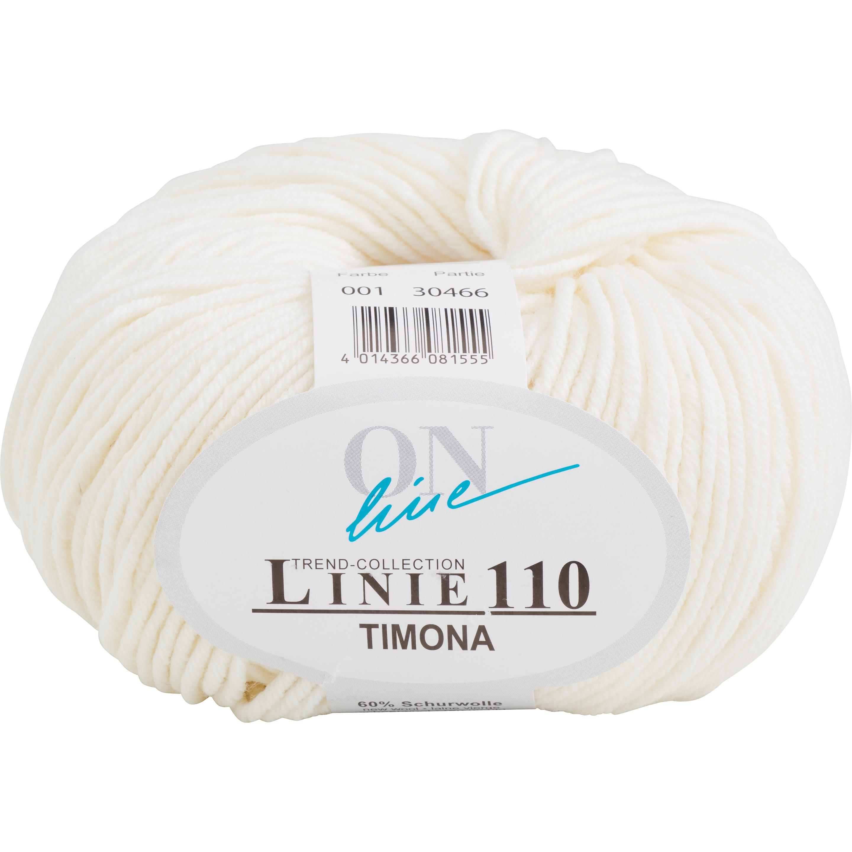Online 0001 weiss ca. 120 m 50 g, Garn + Wolle, Weiss