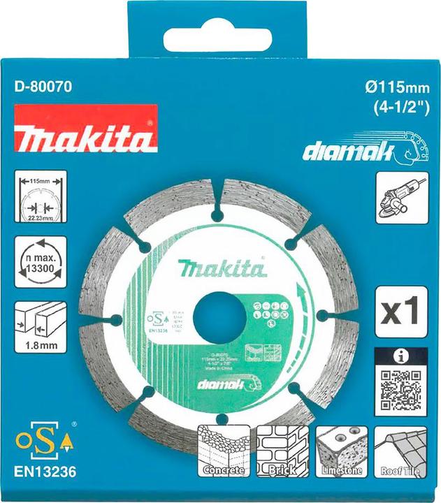 Productafbeelding Makita Diamak 115mm Diamanttrennscheibe