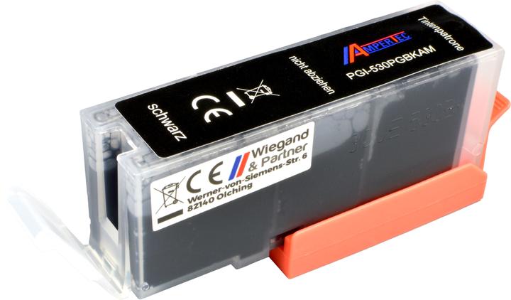 Actual product image Ampertec Tinte ersetzt Canon PGI-530PGBK schwarz (FC)