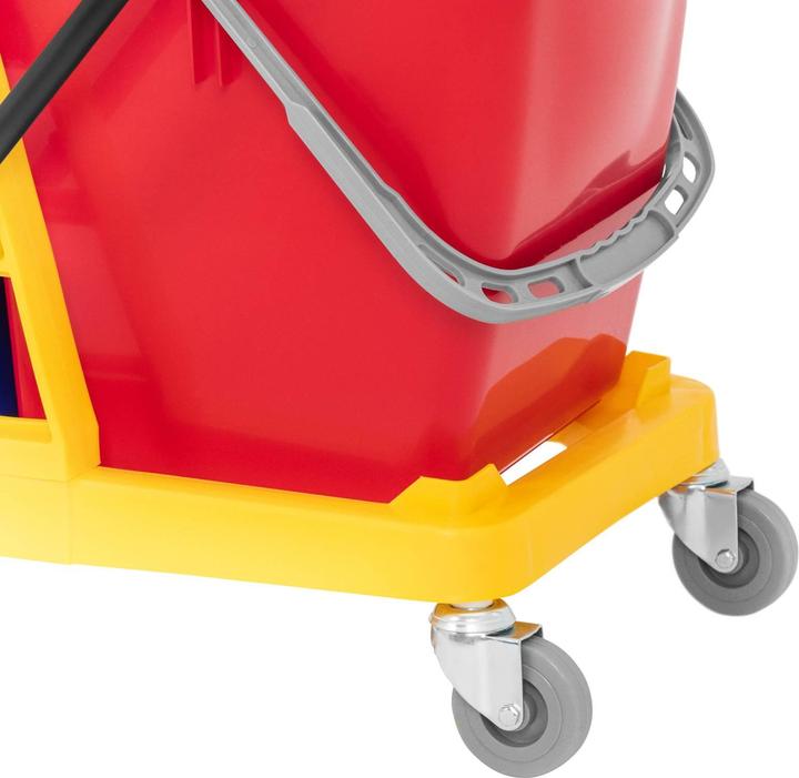 Produktbild Ulsonix Profi-Putzwagen Reinigungswagen mit Presse Wischwagen Wischeimer 2 Eimer 60 l (1 Stk.)