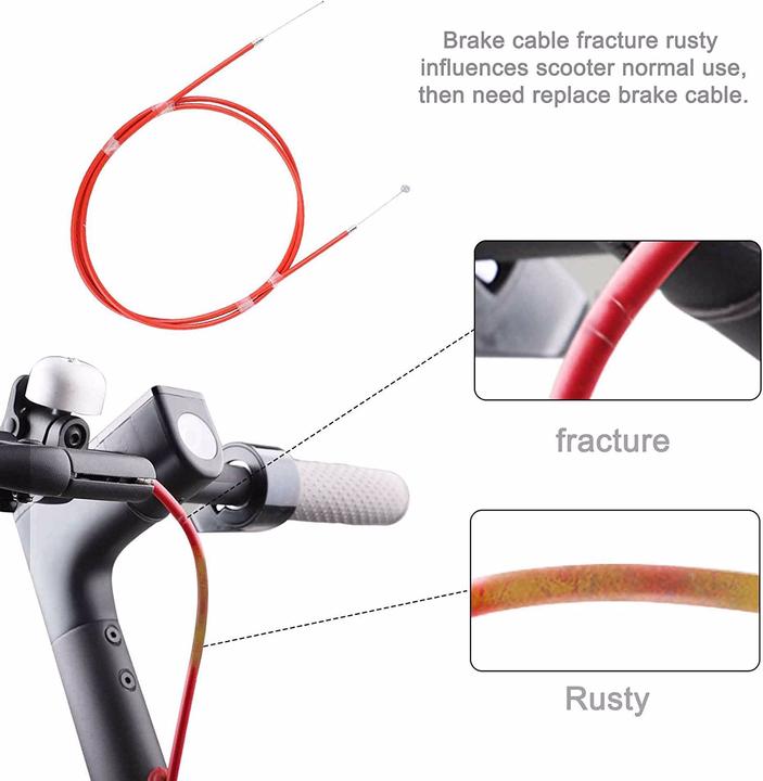 Immagine prodotto Homava Cavo del freno per monopattini Xiaomi (rosso)