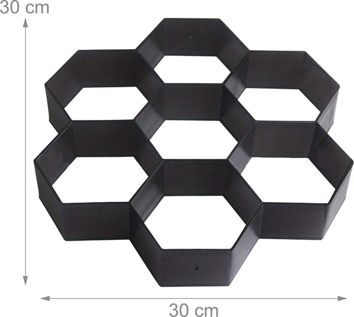 Productafbeelding Relaxdays Pflasterform Bienenwabe 2er Set (2x, 30 x 30 cm)